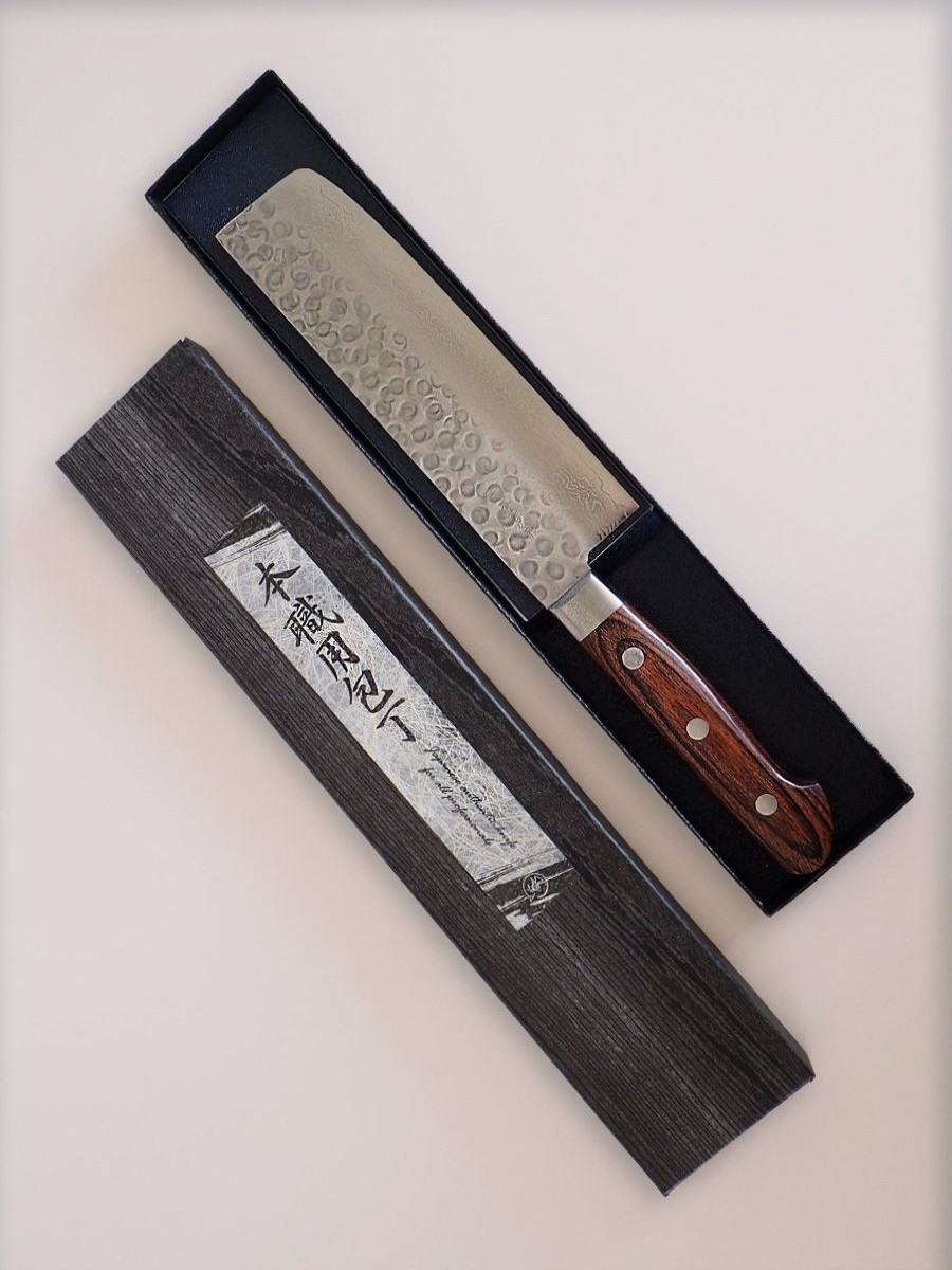 Knive SERAMIKKU Mahogni Skaft | Nakiri Kniv | 16,5 Cm | Mahogni