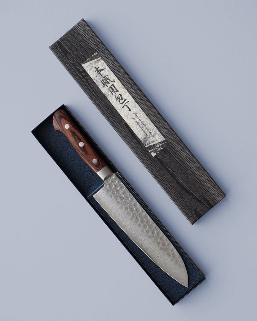 Knive SERAMIKKU Mahogni Skaft | Santoku Kniv | 18 Cm | Mahogni